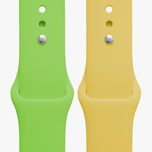 NEU! Bundle Sportarmband für Apple Watch - neongelb & neongrün