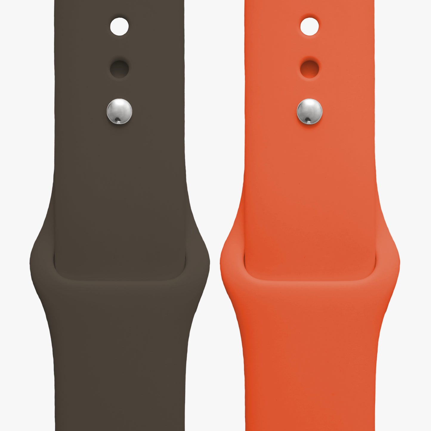 NEU! Bundle Sportarmband für Apple Watch - orange & graubraun