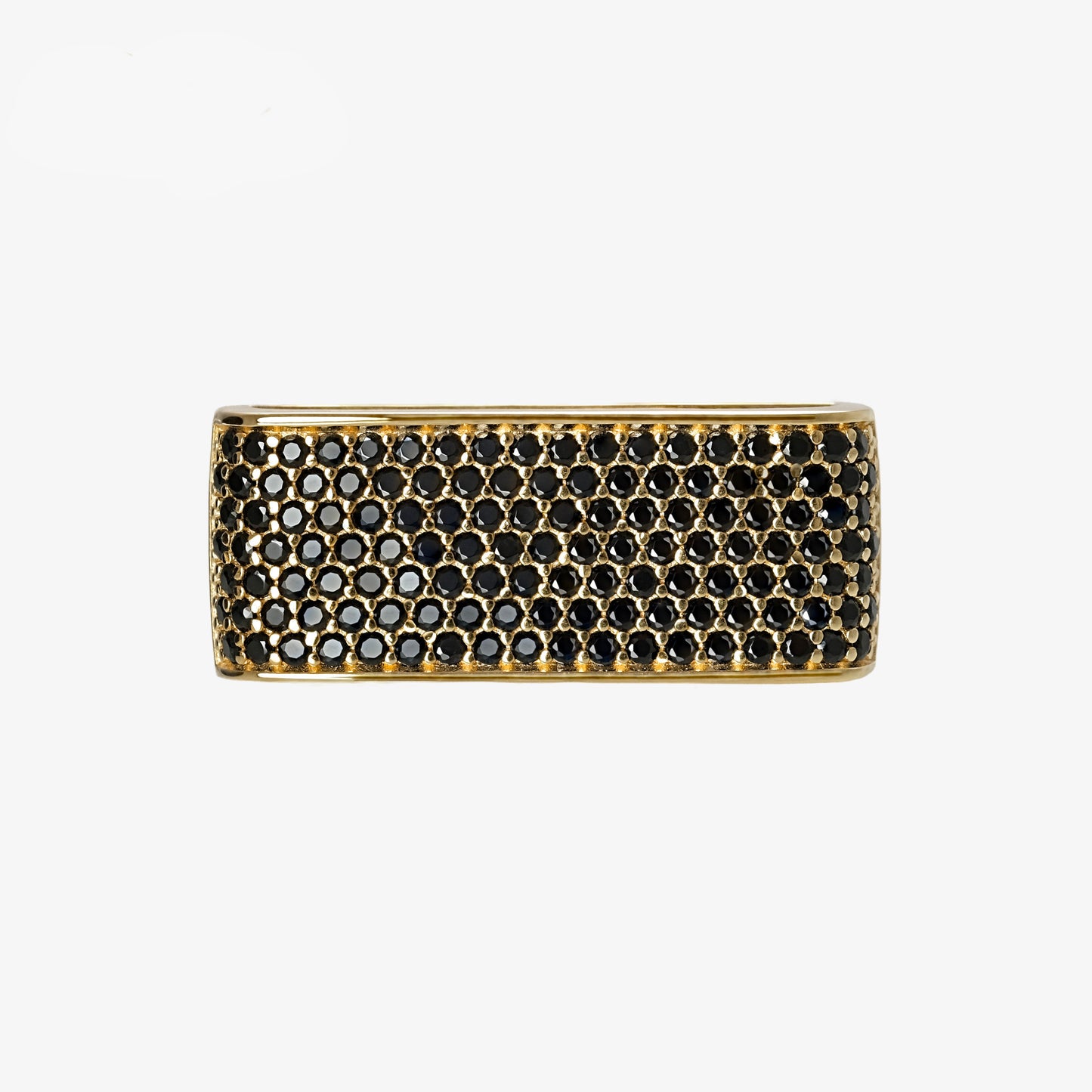 Loop Stardust Large - Sterlingsilber 24k Gold plattiert - Pavé