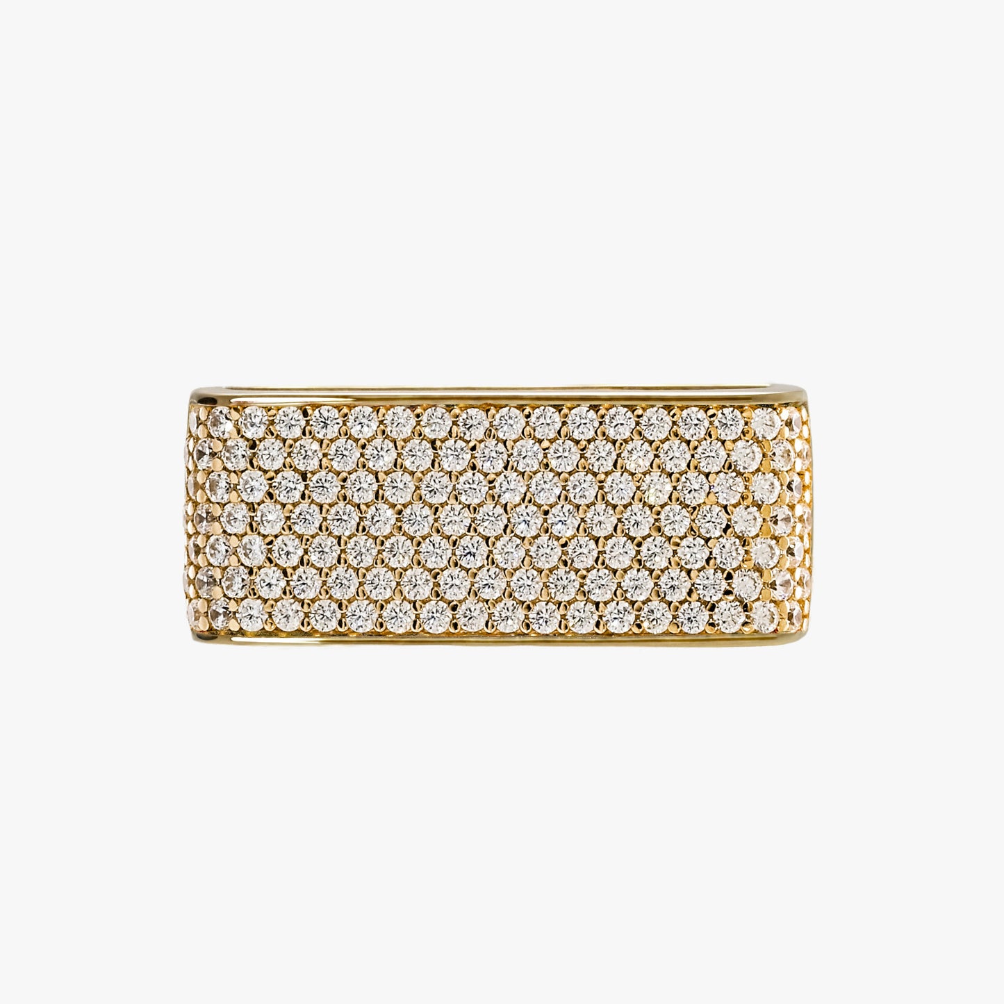 Loop Starlight Large - Sterlingsilber 24k Gold plattiert - Pavé