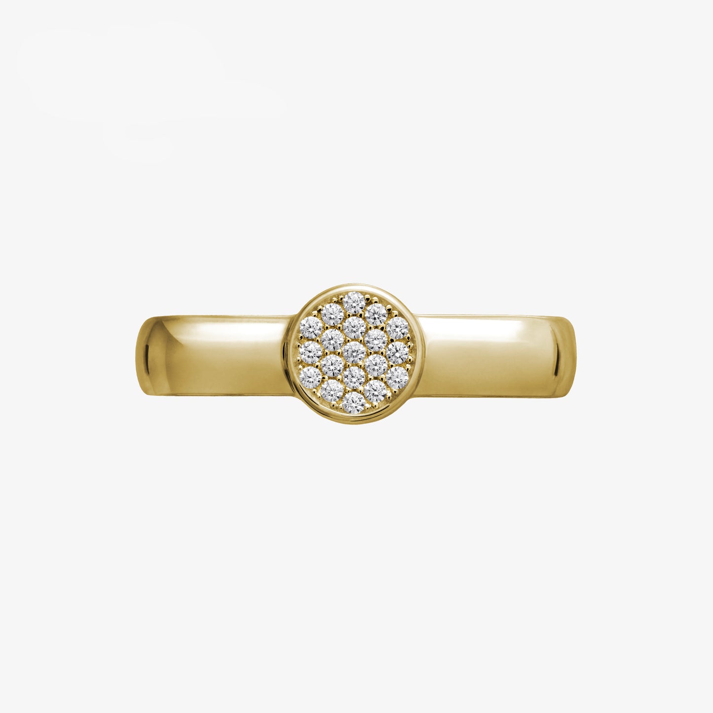 Loop Starshine - Sterlingsilber 24k Gold plattiert - Pavé
