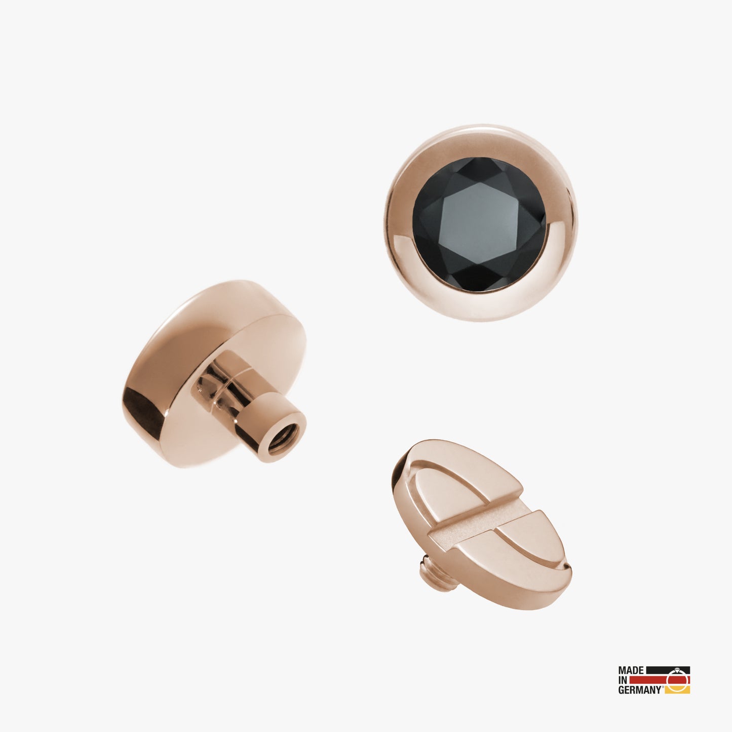 Pin Moviestar 2.0 - Sterlingsilber 24k Roségold plattiert - Schraubmechanik