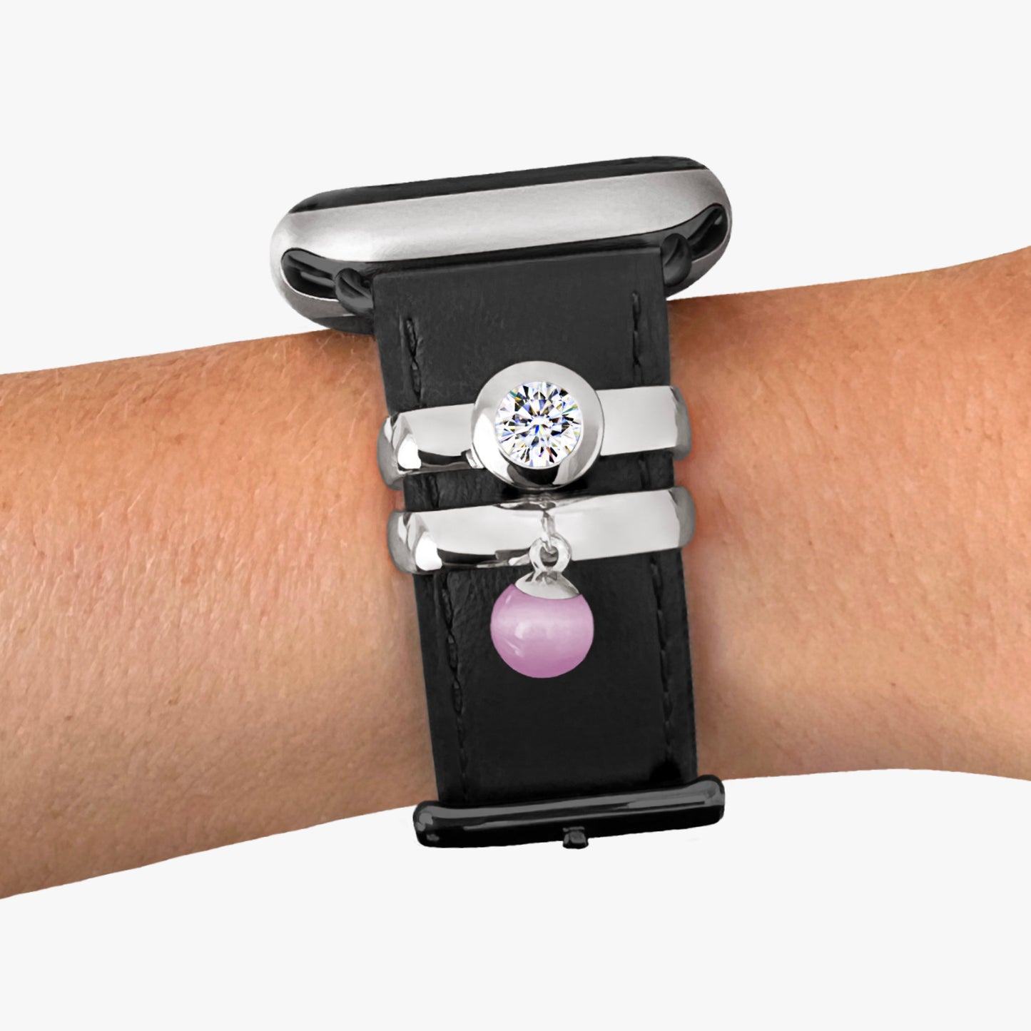Set - Loop Moviestar + Moonball 18 & Lederband für Apple Watch 38|40|41 - rosa