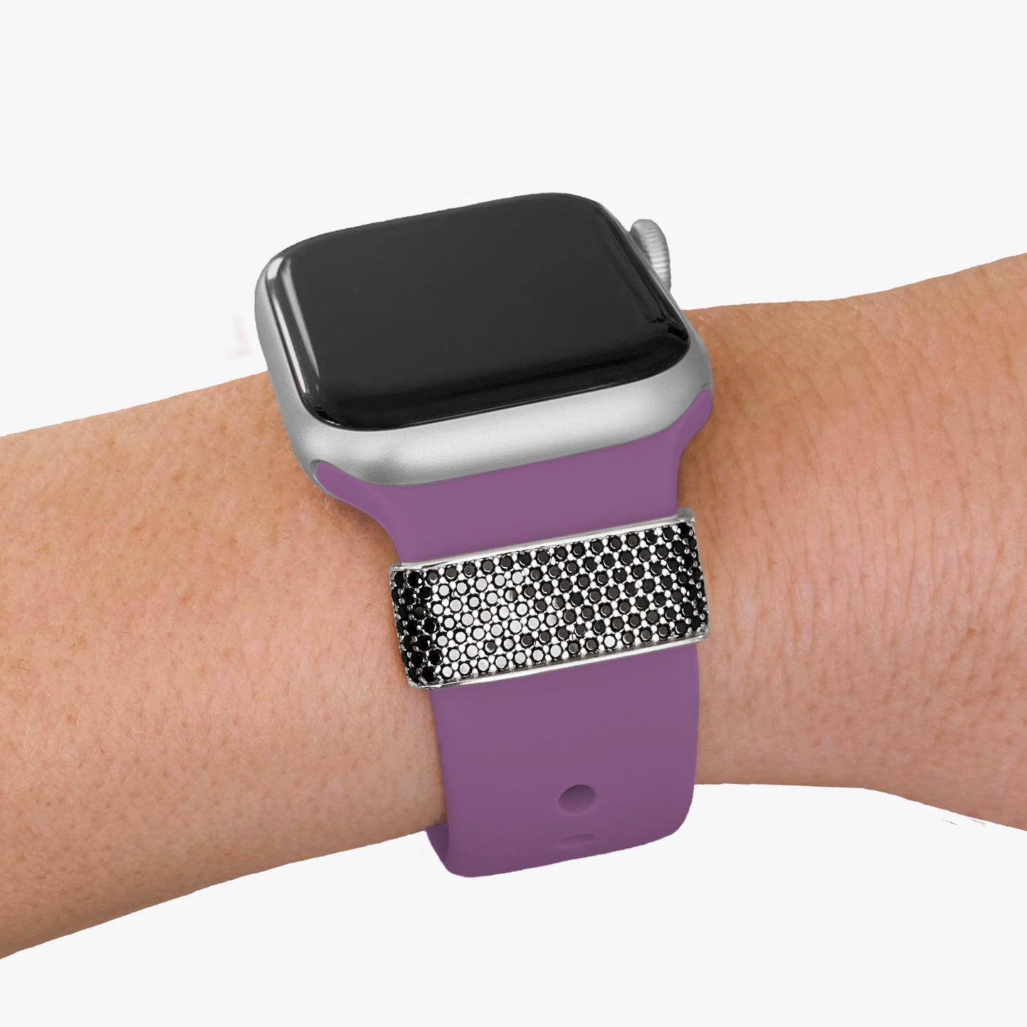 NEU! Set - Loop Stardust 21 Large & Armband für Apple Watch - Sterlingsilber - rauchlila