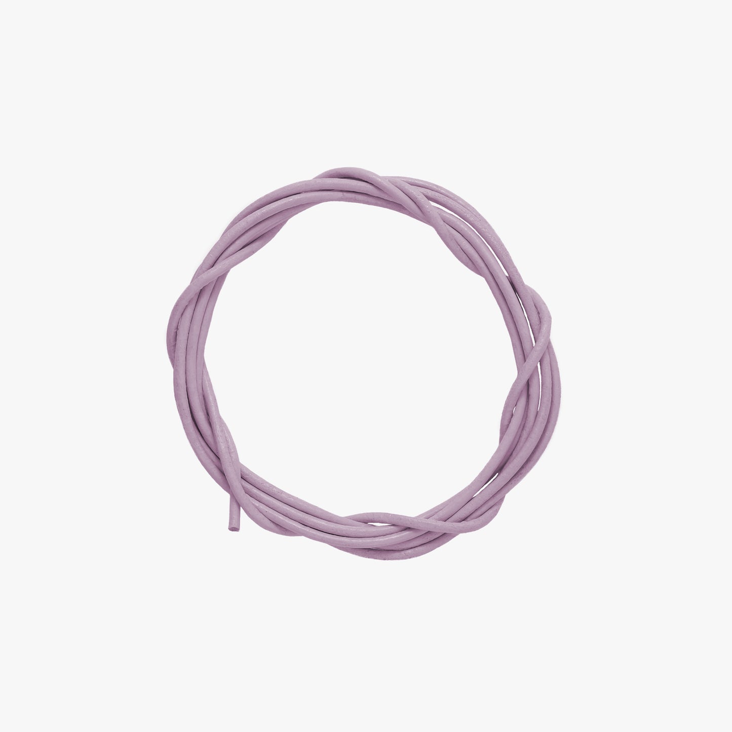 Lederschnur für Pamoro Loops und Schmuck Anhänger - echtes Leder in der Farbe hellrosa - 1,5 Rundriemen
