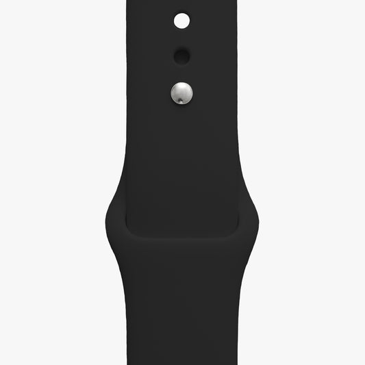 Sportarmband schwarz für Apple Watch - 2 Größen in Länge S/M + M/L