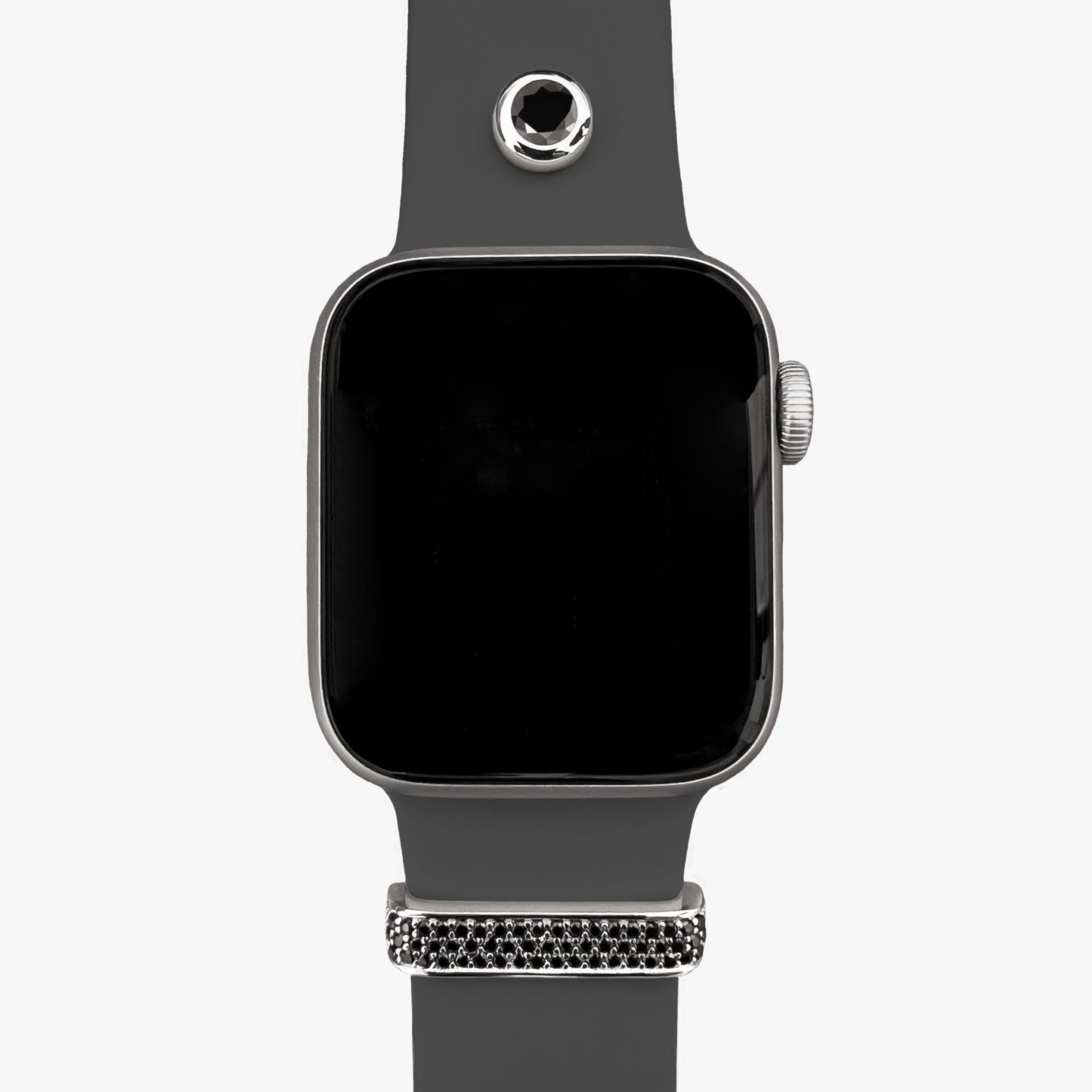 NEU! Set - Loop Stardust + Pin Moviestar & Armband für Apple Watch - Sterlingsilber - dunkelgrau