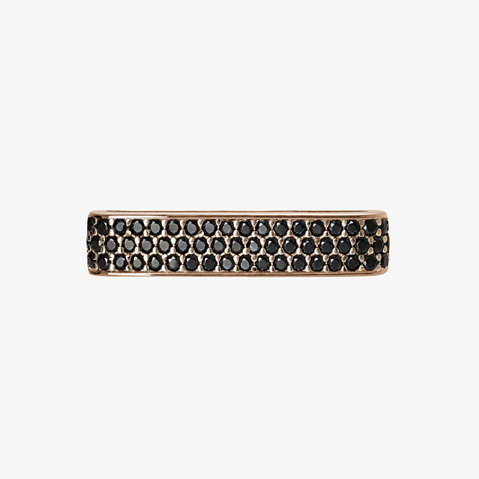 Loop Stardust Medium - Sterlingsilber 24k Roségold plattiert - Pavé