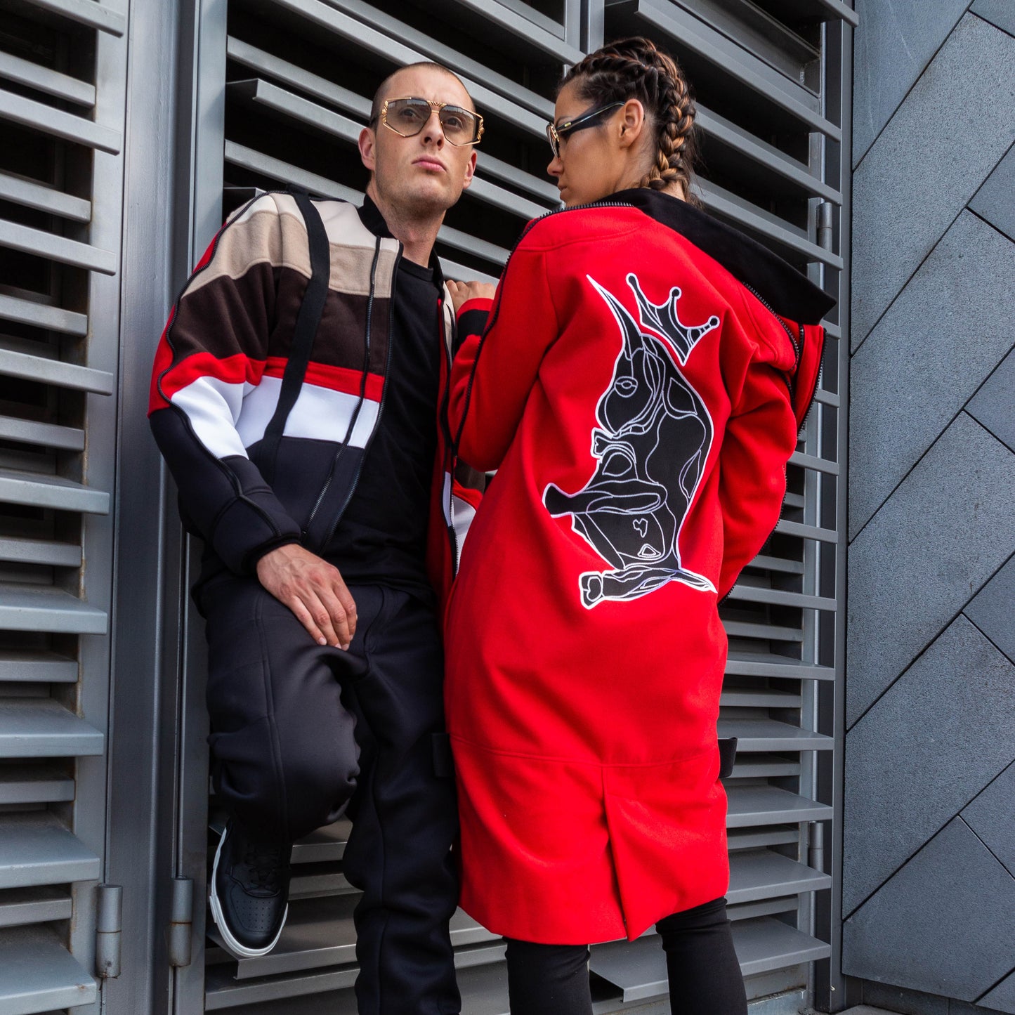 NEU! Mantel Taurino King rot