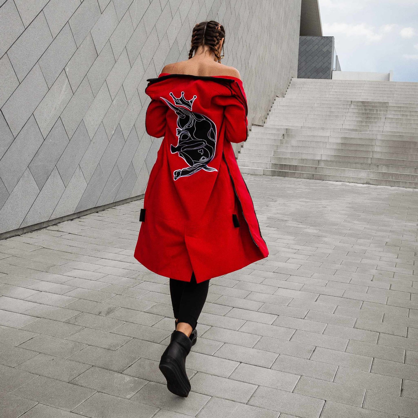 NEU! Mantel Taurino King rot