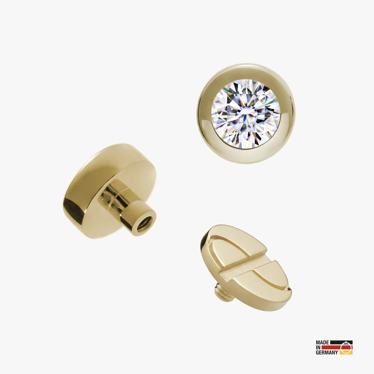 Pin Moviestar 2.0 - Sterlingsilber 24k Gold plattiert - Schraubmechanik