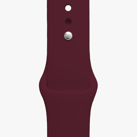 Sportarmband für Apple Watch in aubergine - 2 Größen in Länge S/M + M/L