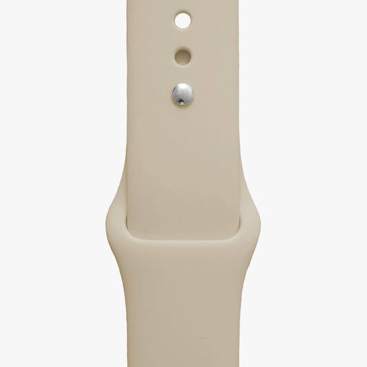 Sportarmband für Apple Watch in creme - 2 Größen in Länge S/M + M/L