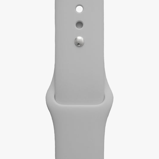 Sportarmband für Apple Watch in hellgrau - 2 Größen in Länge S/M + M/L